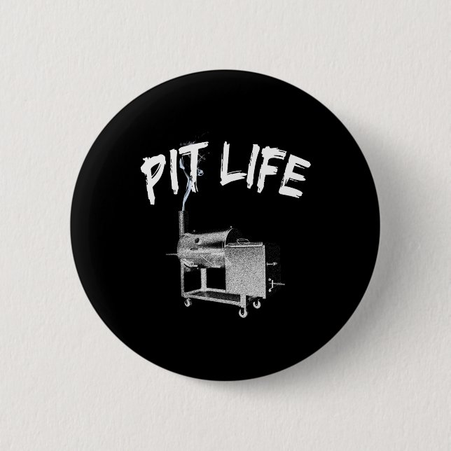Pit Life Grillen Pitmaster Lifestyle Button (Vorderseite)