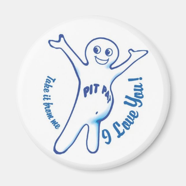 Pit Pat the Pansexual Spokesthing Magnet (Vorne)
