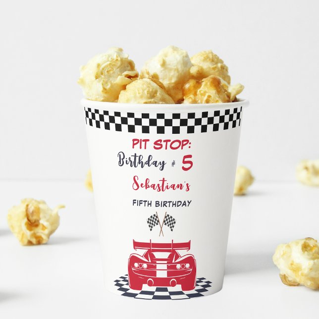 Pit Stopp Race Kindergeburtstag Pappbecher (Von Creator hochgeladen)