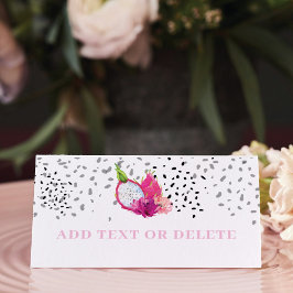 Pitaya Dragon Fruit Elegante Baby Sprinkle Platzkarte