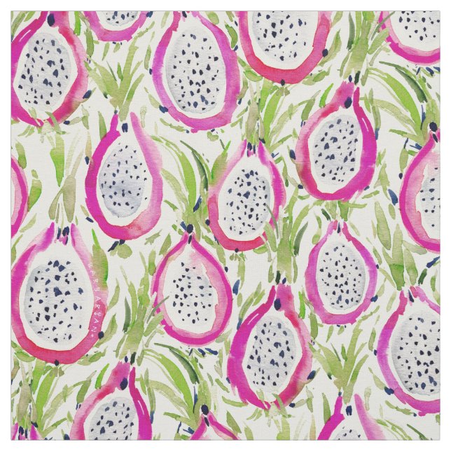 PITAYA FIYA Dragon Fruit Fabric Stoff (Muster)