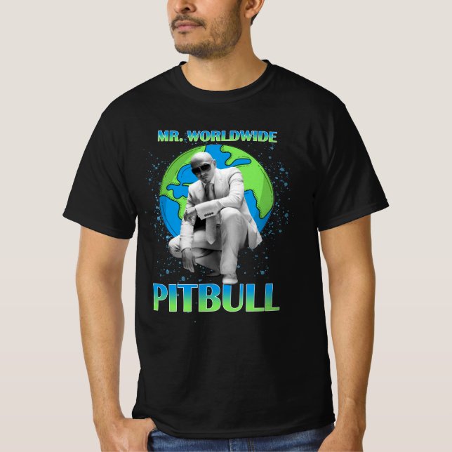 Pitbul Mr.Worldwide T-Shirt (Vorderseite)