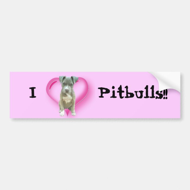 Pitbul Welpen-Autoaufkleber Autoaufkleber (Vorne)