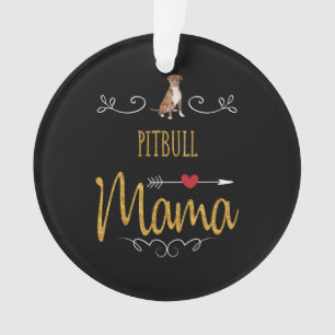 Pitbuler Liebe Mama Ornament