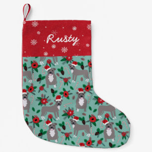 Pitbuler Weihnachtsblütenfest Individuelle Name Kleiner Weihnachtsstrumpf