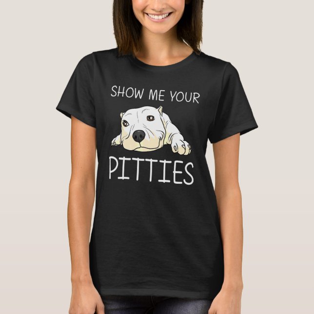Pitbuli für Männer Haustiere Hausrinde Welpen T-Shirt (Vorderseite)