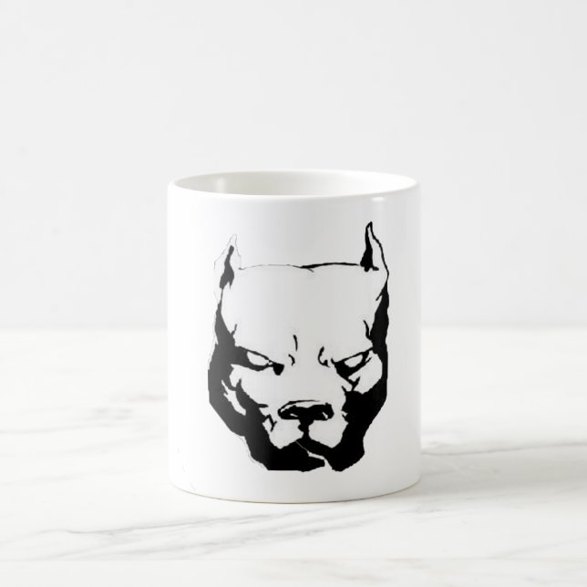 Pitbuli-Hund Kaffeetasse (Mittel)