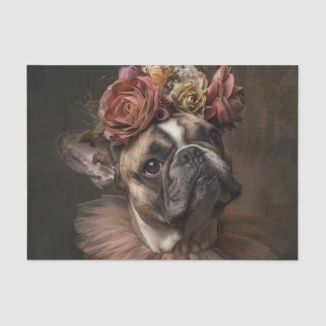 Pitbull als Prinzessin für Royals Seidenpapier (Vorderseite)