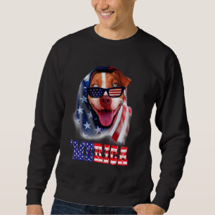 Pitbull American Flag 4. Juli Pitbull Vater Hund Sweatshirt