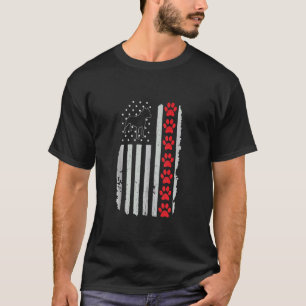 Pitbull Amerikanische Flagge Patriotischer Pitbull T-Shirt
