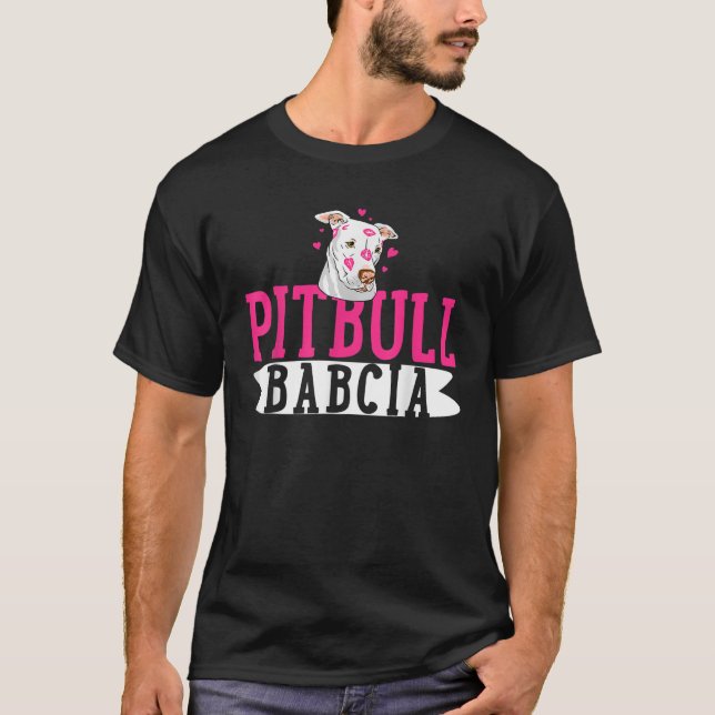 Pitbull Babcia Pit Bull Terrier Dog Pibble Mutter T-Shirt (Vorderseite)