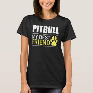 Pitbull Besitzer Hund Pitbull Bester Freund Pitbu T-Shirt