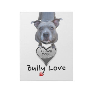 Pitbull Bully Liebe Notepad Notizblock