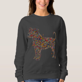 Pitbull Butterfly Silhouette Art | Bully Dog Lover Sweatshirt