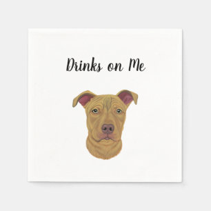 Pitbull Cocktail Napkins Serviette