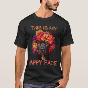 Pitbull-das ist mein glückliches Gesicht T-Shirt
