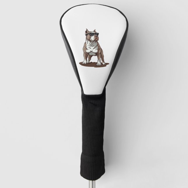 Pitbull Der Wächter Golf Headcover (Vorderseite)