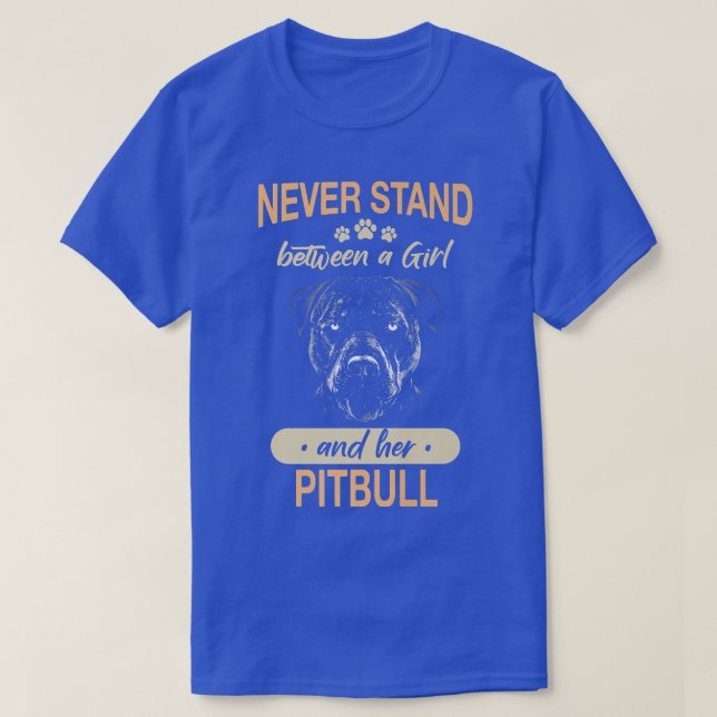Pitbull Dog American Pit Bull T-Shirt (Design vorne)