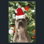 Pitbull Dog Christmas Tree Ornaments Snowman Briefpapier<br><div class="desc">Pitbull Hund Weihnachtsbaumschmuck Schneemann Doormat.Niedlich Pitbull Hund mit Weihnachtsbaumschmuck Schneemann im Hintergrund.</div>