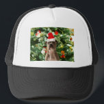 Pitbull Dog Christmas Tree Ornaments Snowman Truckerkappe<br><div class="desc">Pitbull Hund Weihnachtsbaumschmuck Schneemann Doormat.Niedlich Pitbull Hund mit Weihnachtsbaumschmuck Schneemann im Hintergrund.</div>