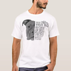 Pitbull Dog Er ist Ihr Freund Ihr Partner Ihr Tun T-Shirt