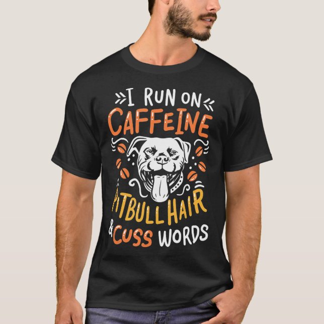Pitbull Dog Kaffee - Neu T-Shirt (Vorderseite)