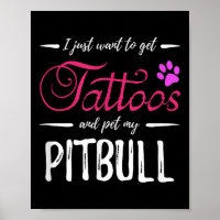 Pitbull Dog Lover Tattoo Shirt Funny Dog Mama Gesc
