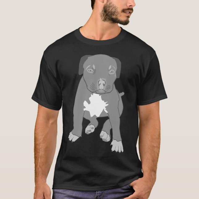 Pitbull Dog Png Pit Bull Welpen T-Shirt (Vorderseite)