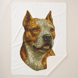 Pitbull Dog Portrait Sherpadecke
