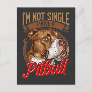 Pitbull Dog Relationship Puppy Parent Postkarte