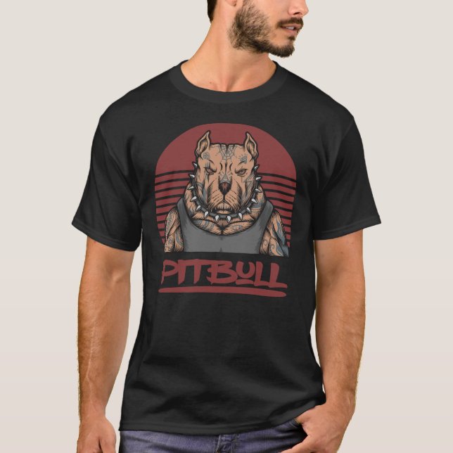 Pitbull Dog T-Shirt (Vorderseite)