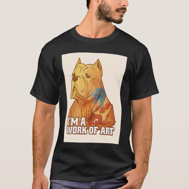 Pitbull Dog T-Shirt (Vorderseite)