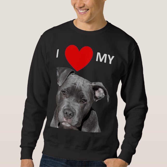 Pitbull Doglover Sweatshirt (Vorderseite)