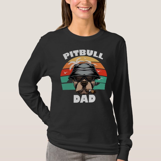 Pitbull Funny T-Shirt (Vorderseite)