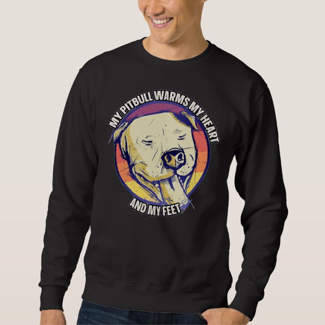 Pitbull für Pitbull-Mama oder Pitbull-Vater Pitbul Sweatshirt (Vorderseite)