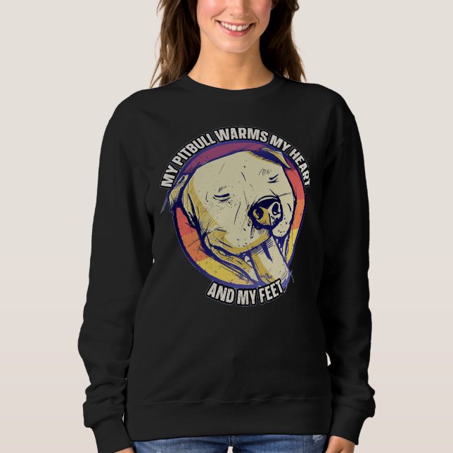 Pitbull für Pitbull-Mama oder Pitbull-Vater Pitbul Sweatshirt (Vorderseite)