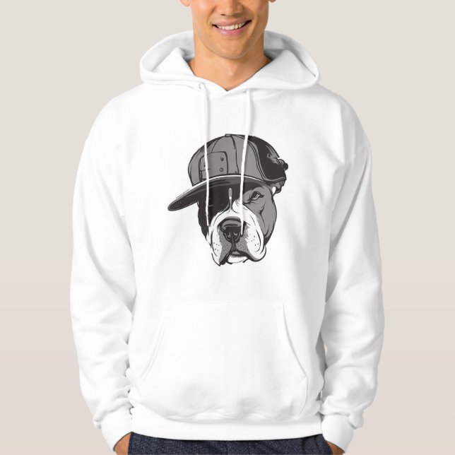 Pitbull Gangster Hoodie (Vorderseite)