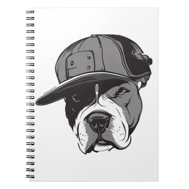 Pitbull Gangster Notizblock (Vorderseite)