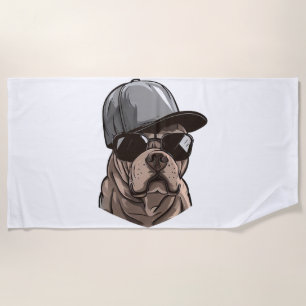Pitbull Gangster Strandtuch