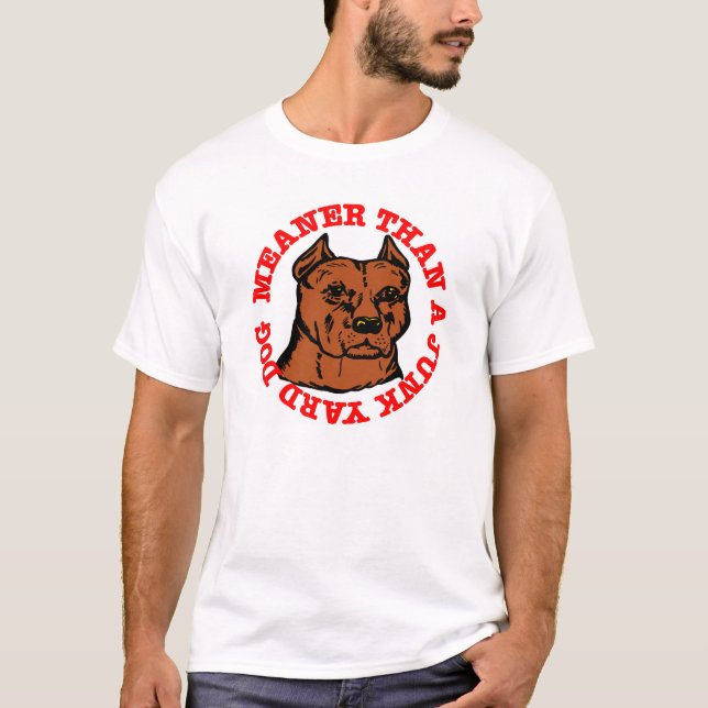 Pitbull gemeinerer Junkyard-Hund T-Shirt (Vorderseite)