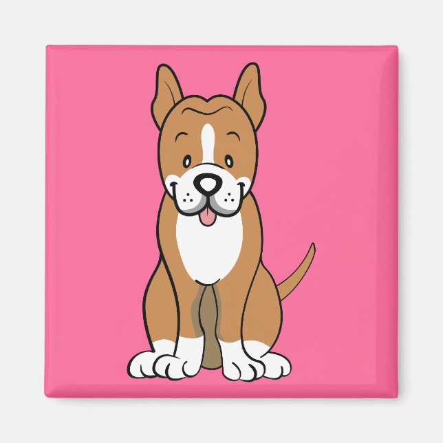Pitbull-Geschenke und -artikel Magnet (Vorne)