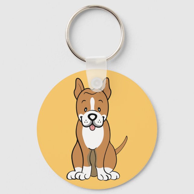 Pitbull-Geschenke und -artikel Schlüsselanhänger (Vorderseite)