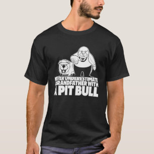 Pitbull Grandpa Dog Rasse Pitbull Ban T-Shirt