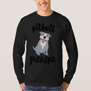 Pitbull Grandpa Pawpa Dog Großeltern Große Paw T-Shirt