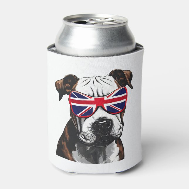Pitbull Großbritannien Dosenkühler (Kanne Vorderseite)