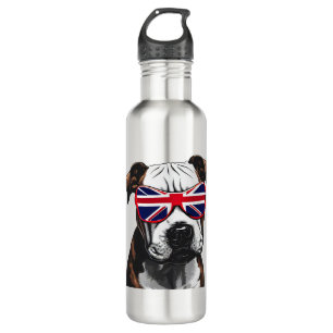 Pitbull Großbritannien Edelstahlflasche