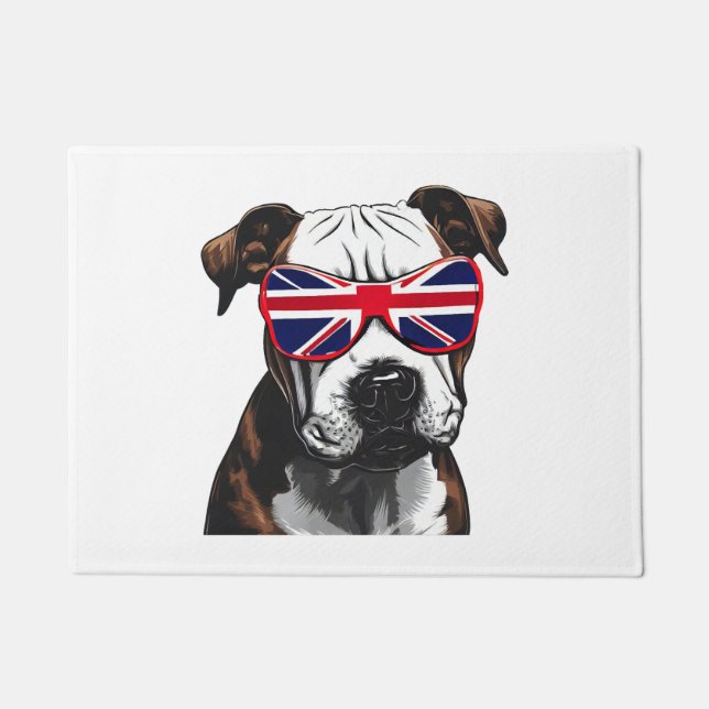 Pitbull Großbritannien Fußmatte (Vorderseite)