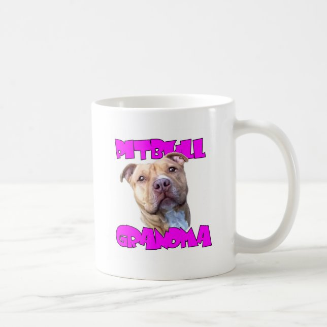 Pitbull Großmutter Kaffeetasse (Rechts)