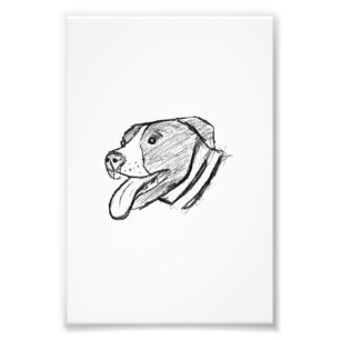 Pitbull handgezeichnetes Foto Hund Tierliebhaber P