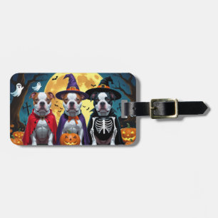 Pitbull Hogs Pumpkin Halloween Funny Gepäckanhänger